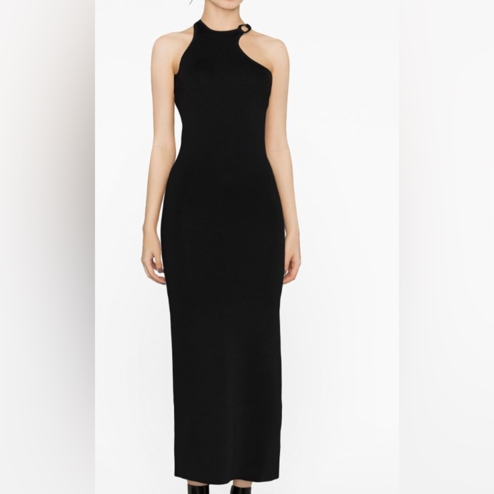 NWT SIR Black Aude open back midi dress
